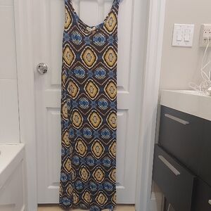 Staring at Stars Multicolor Geometric Maxi Dress